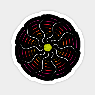 Abstract Sun Sticker